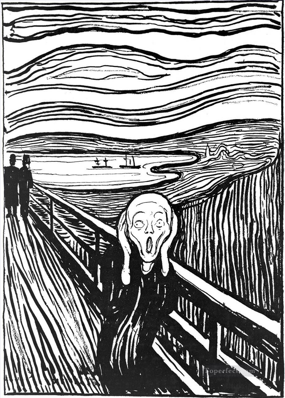 El grito de Edvard Munch 1895 Pintura al óleo